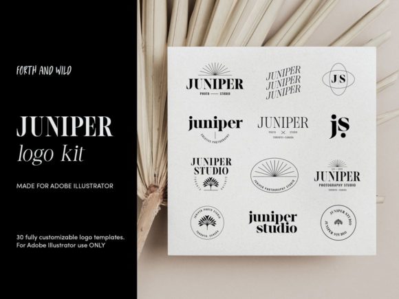 Download Juniper Modern Logo Kit for Illustrator - Logo kit Collection