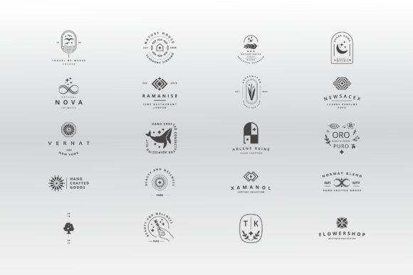 Download 20 Minimalist Branding Logo Kit - Logo kit Collection