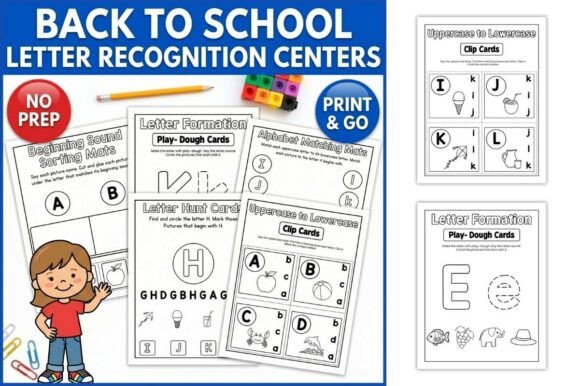 Download Back to School ABC Learning Centers - Premium Resources