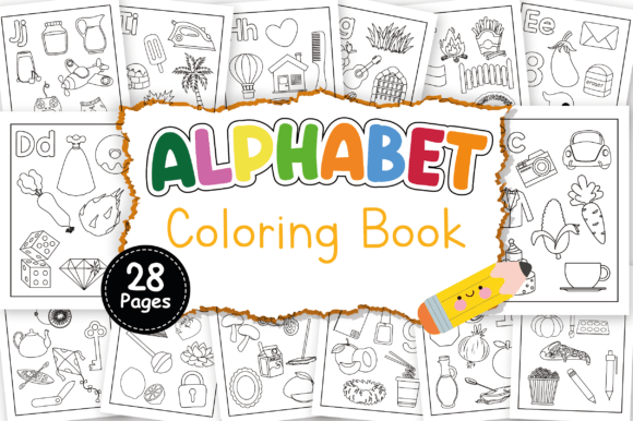 Download ABC Coloring Book for Kids - 28 Pages - Premium Bundle