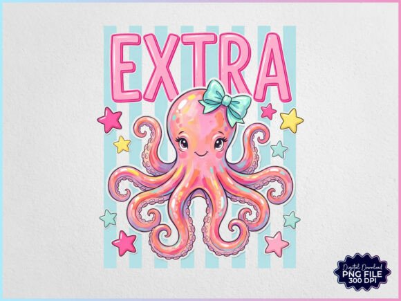 Download Preppy Extra Octopus Stripe PNG - Extra Collection