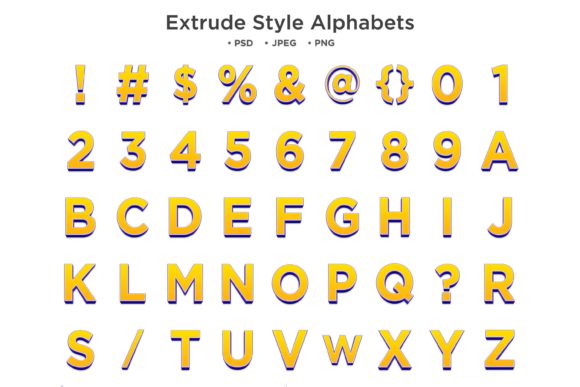 Download Extrude Style Alphabet, Abc Typography - Abc Collection