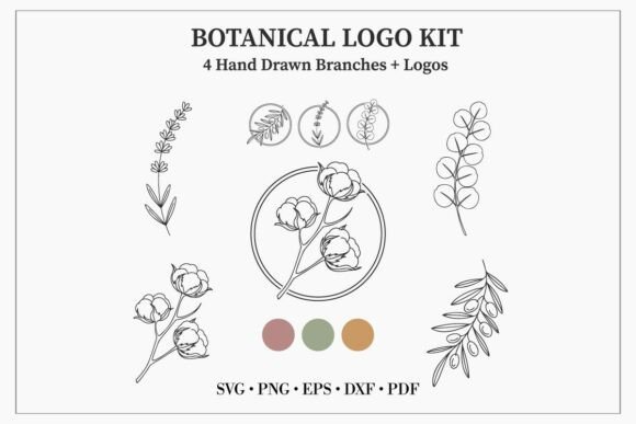 Download Botanical Logo Kit &amp; SVG Bundle - Logo kit Collection